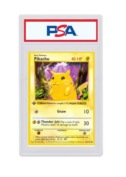 Pikachu [1st Edition] #58 - PSA 9 Mint - English