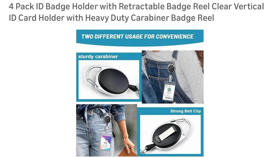Retractable ID Badge Holder - photo 3