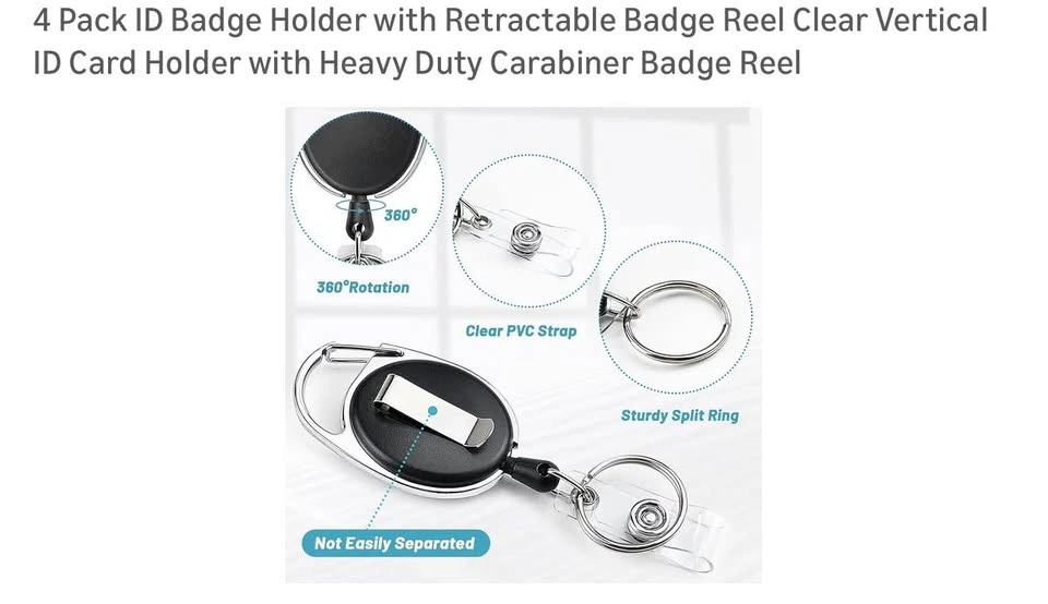 Retractable ID Badge Holder - photo 4