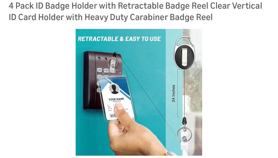 Retractable ID Badge Holder - photo 5