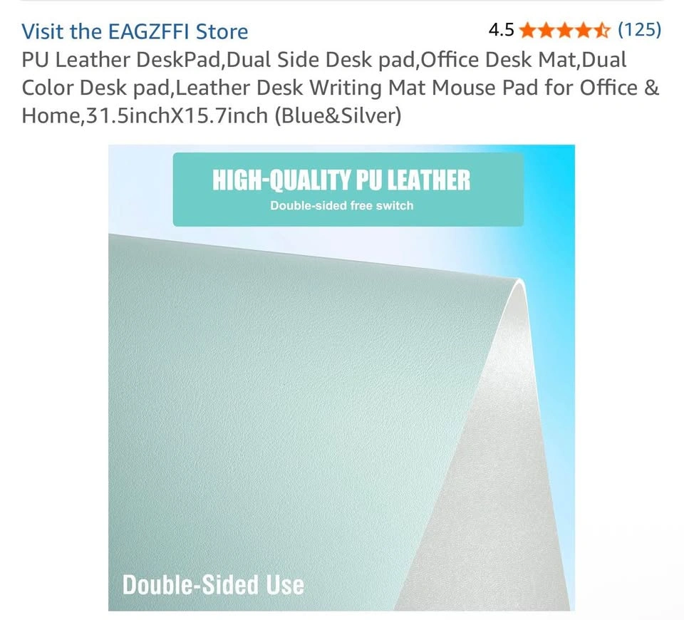 Desk Pad Mat PU Leather - photo 3