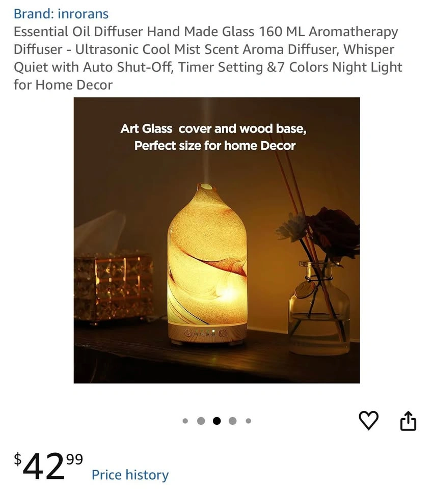 Glass Essential Oil Aromatherapy Diffuser - photo 5