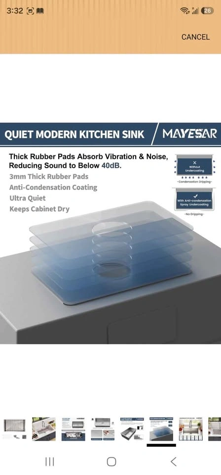 Brand New Stainless Steel Kitchen Sink - 33x19x9 Undermount - photo 5