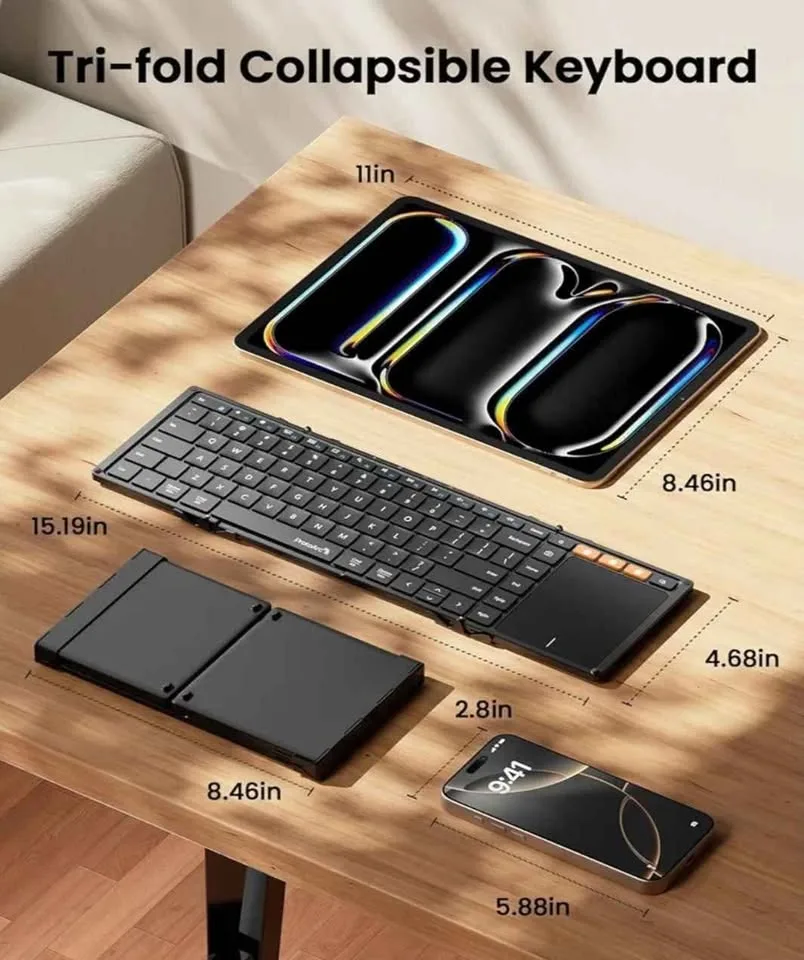 ProtoArc Foldable Bluetooth Keyboard image indicator(3)