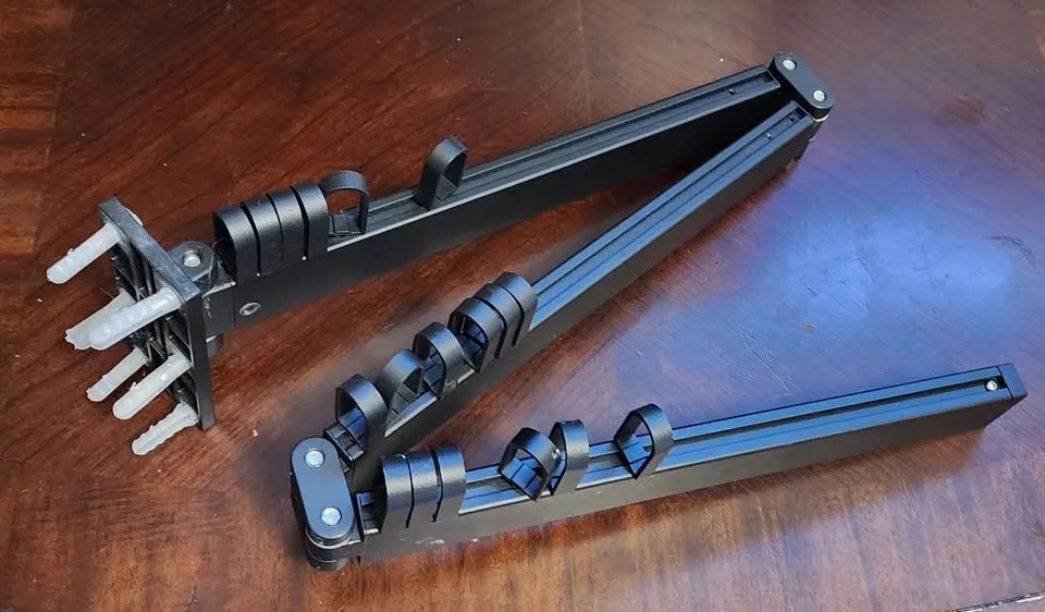 Laundry Drying Rack Retractable 3 Folding Wall Mounted image indicator(2)