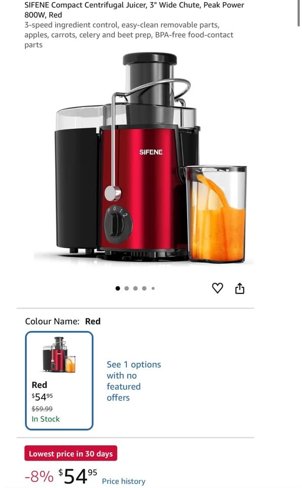 SIFENE Compact Centrifugal Juicer with 2 Blue Jays Mugs - photo 4