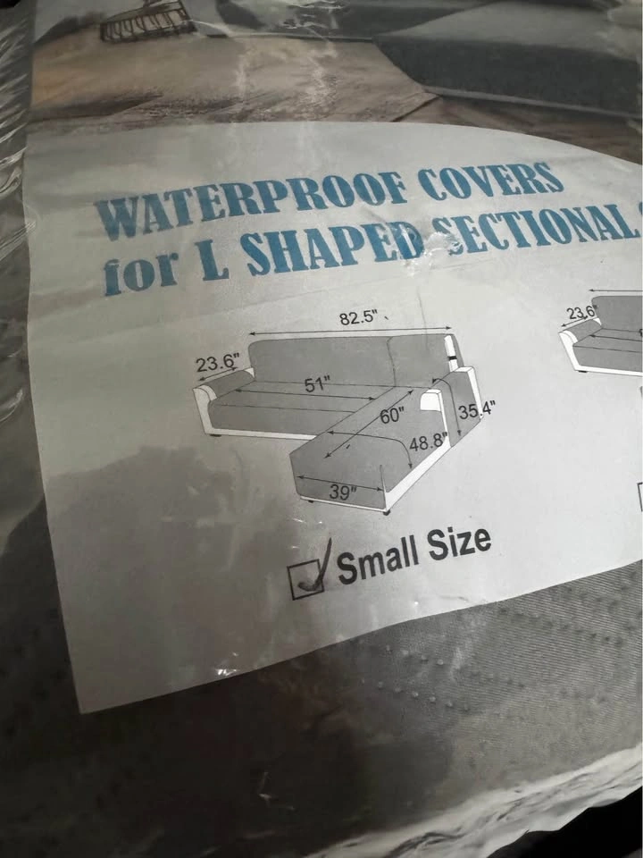 Genina waterproof covers for L shape couch Small - photo 3