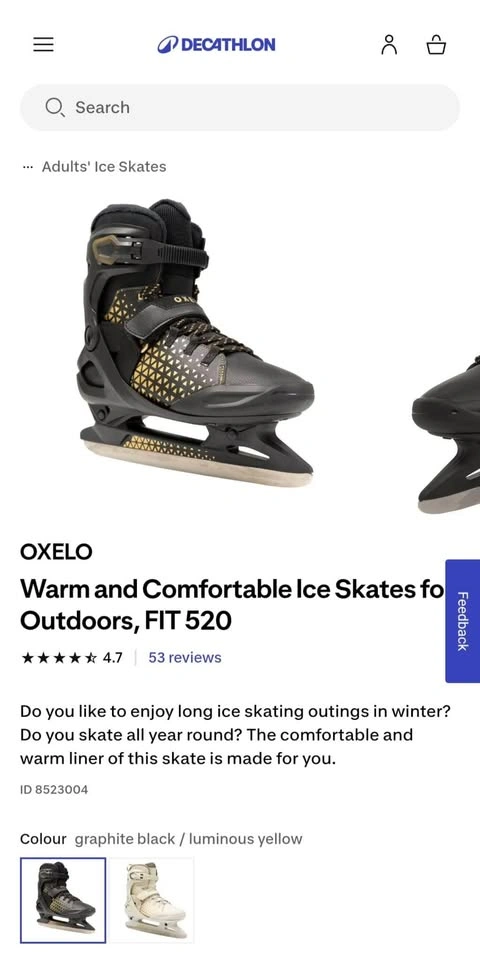 Decathlon Ice Skates Size 10 – Excellent Condition - photo 2