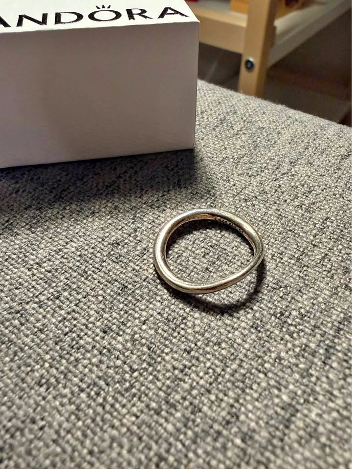 Used Pandora organically shaped band ring
