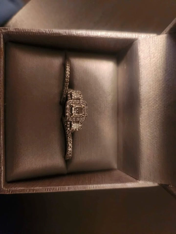Peoples Diamond Engagement Ring Set