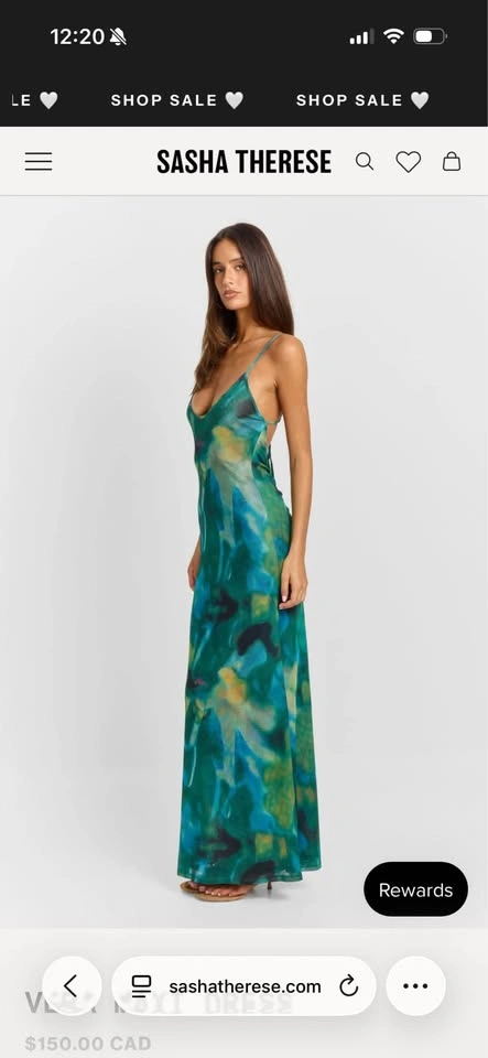Sasha Therese Vera Maxi Dress – Green Print (XS) - photo 5