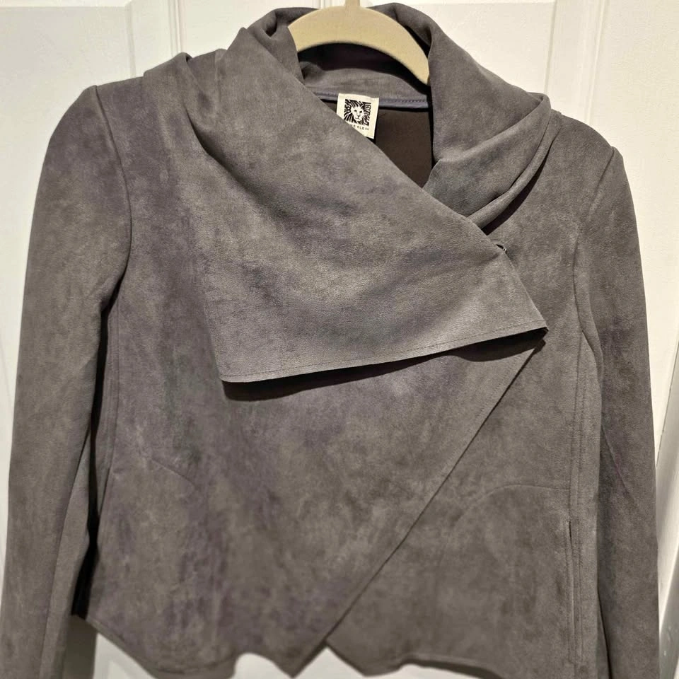 NEW Anne Klein Women's Faux Suede Blazer