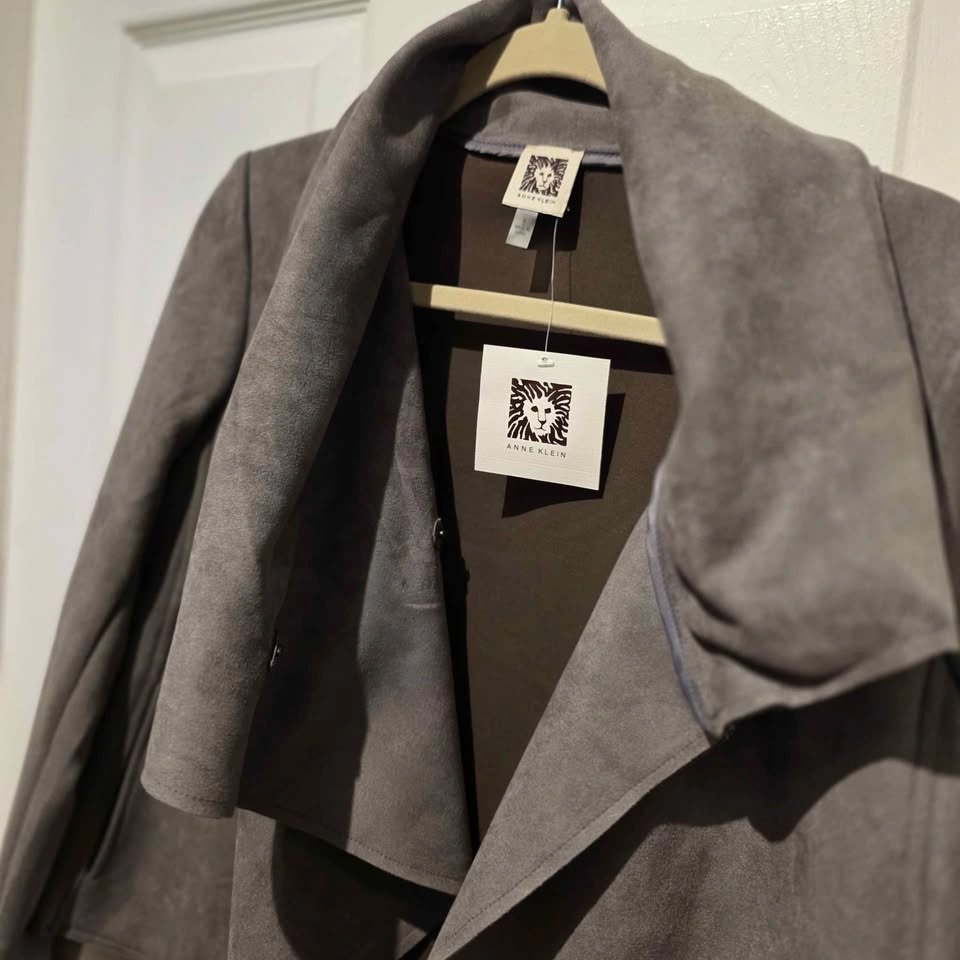 NEW Anne Klein Women's Faux Suede Blazer - photo 4