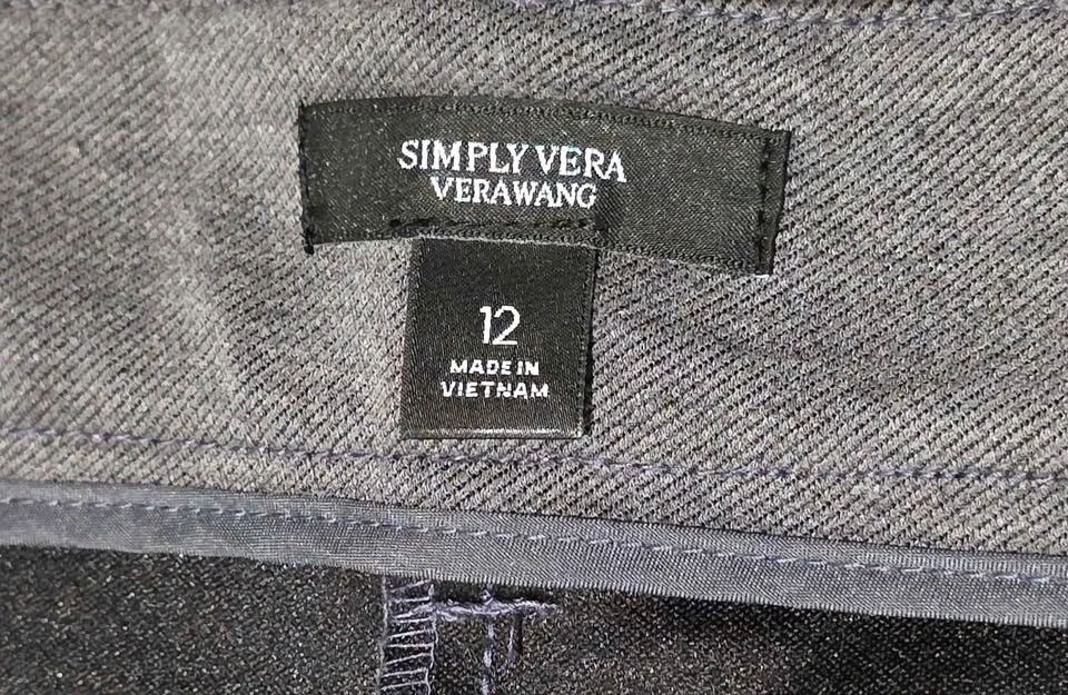 Womens Vera Wang Gray Dress Pants - photo 3