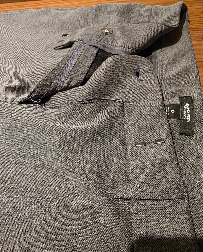 Womens Vera Wang Gray Dress Pants - photo 4