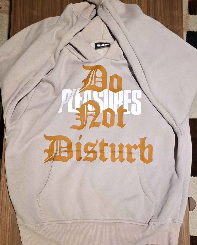 PLEASURES "Do Not Disturb" Hoodie - Size Large