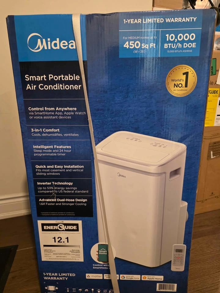 MIDEA SMART PORTABLE AIR CONDITIONER 3 IN 1 - photo 3