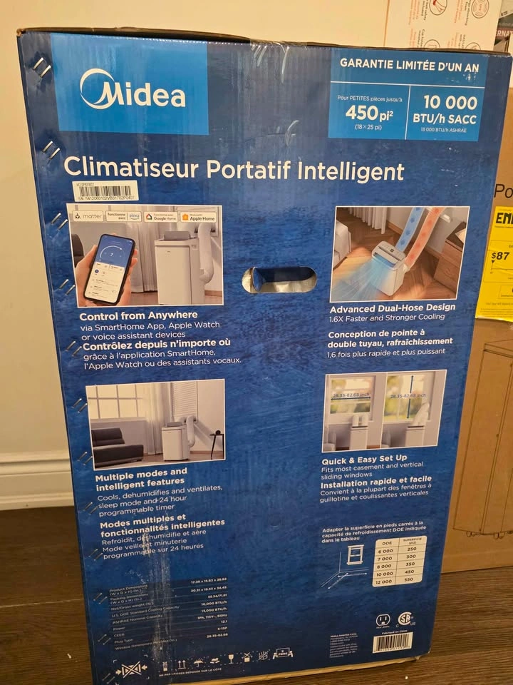 MIDEA SMART PORTABLE AIR CONDITIONER 3 IN 1 - photo 4