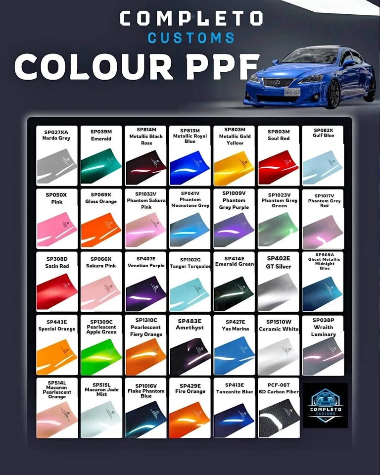 PET Vehicle Vinyl Wrap Any Colour Special
