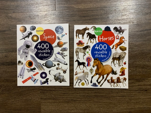 NEW - Set of 2 Eyelike Sticker Books