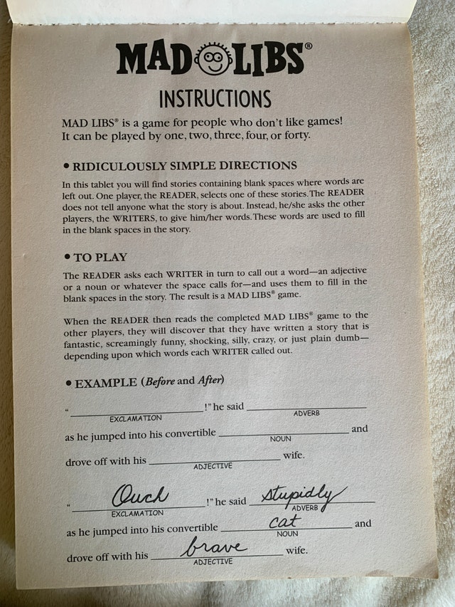 The Best of Mad Libs Activity Book - photo 3