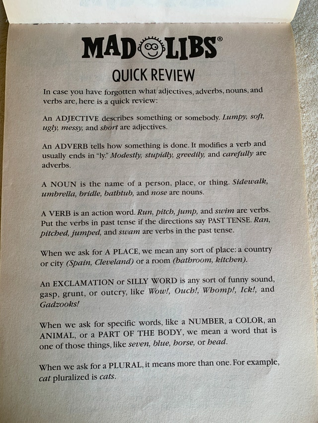 The Best of Mad Libs Activity Book - photo 4