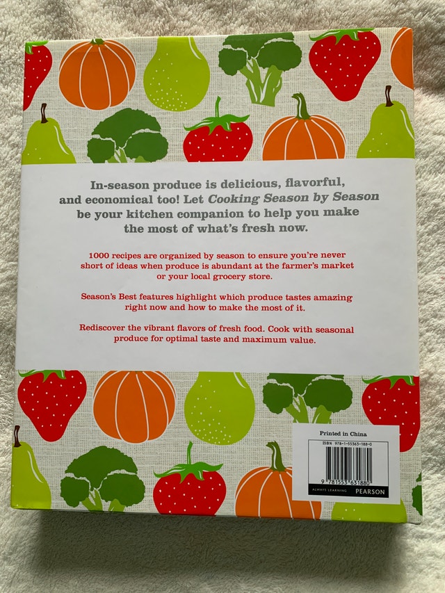 NEW Cookbook - Cooking Season by Season - photo 2