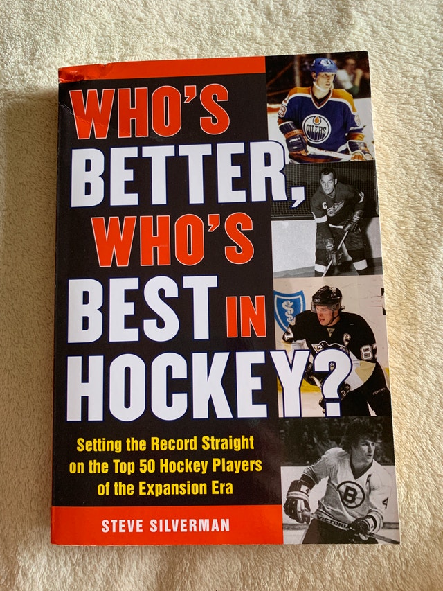 NEW Book - Who's Better, Who's Best in Hockey?