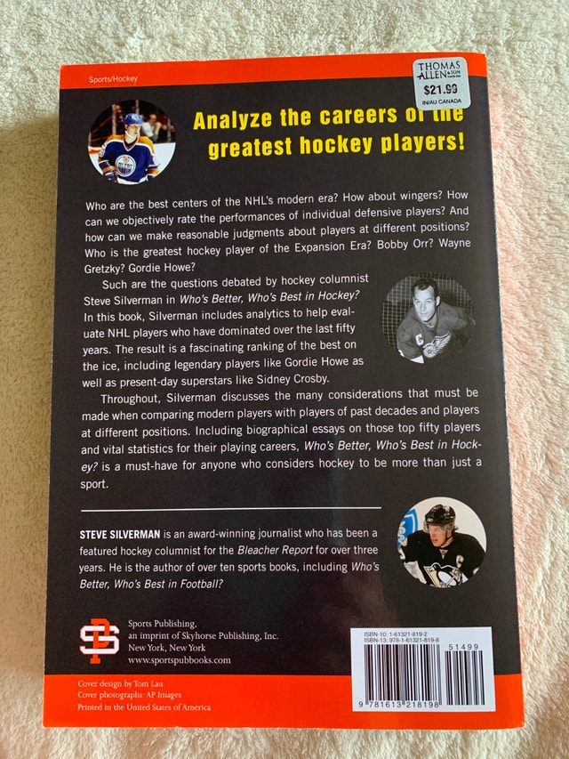 NEW Book - Who's Better, Who's Best in Hockey? - photo 2