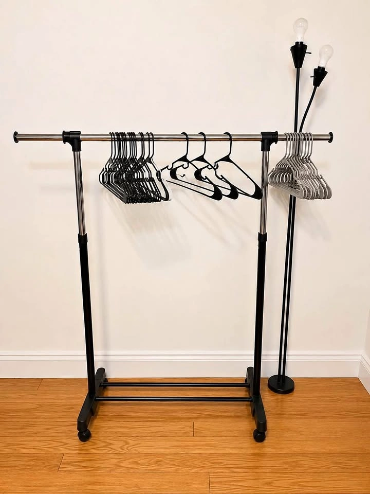 Adjustable Rolling Garment Rack