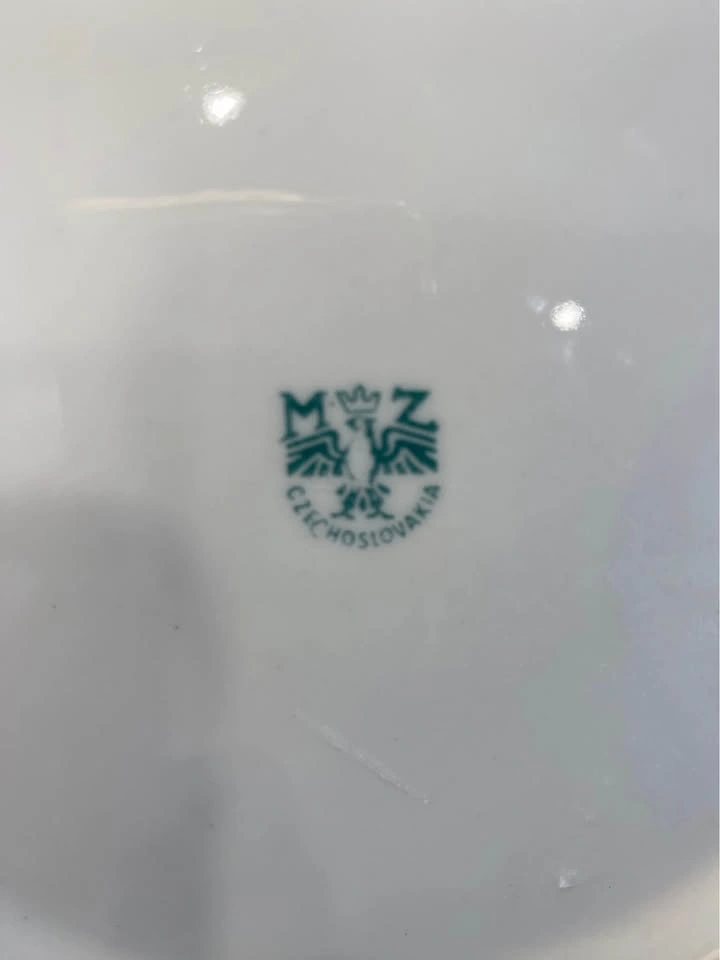 Vintage MZ Czechoslovakian Fruit Motif Porcelain Plate - photo 5