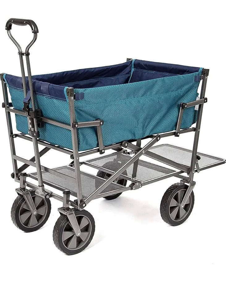 MacSports Double Decker Foldable Outdoor Utility Wagon