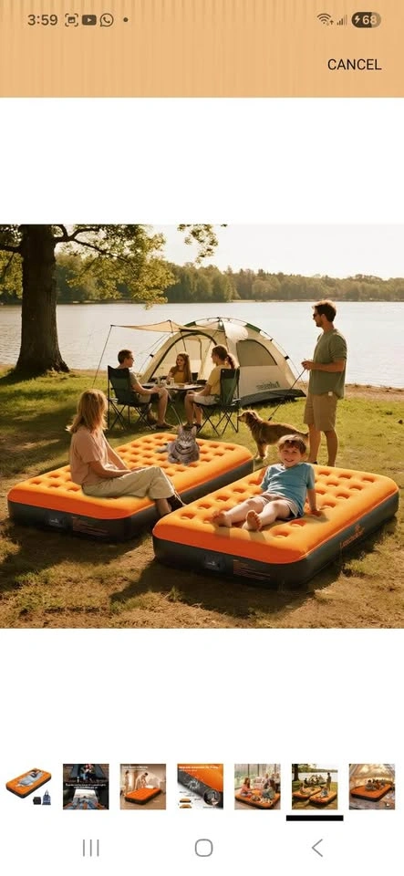 Brand New Air mattress with in built pump - photo 3