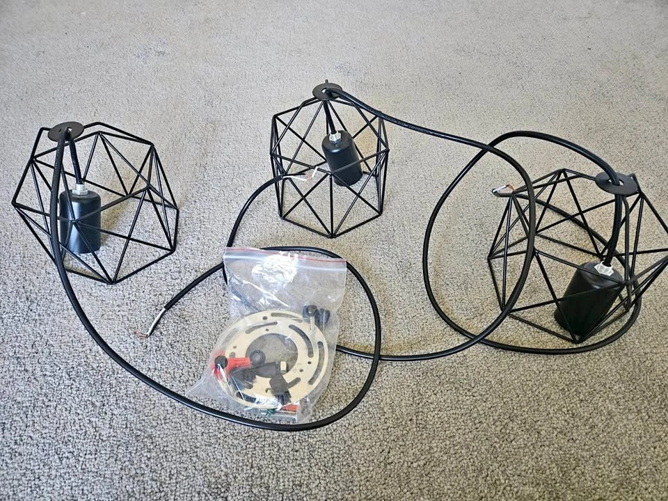 Vintage Hanging light set of 3