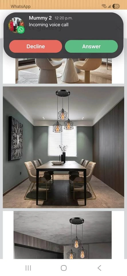 Vintage Hanging light set of 3 - photo 3
