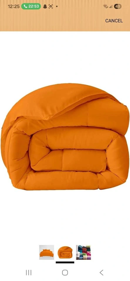 King size 95% goose feather comforter