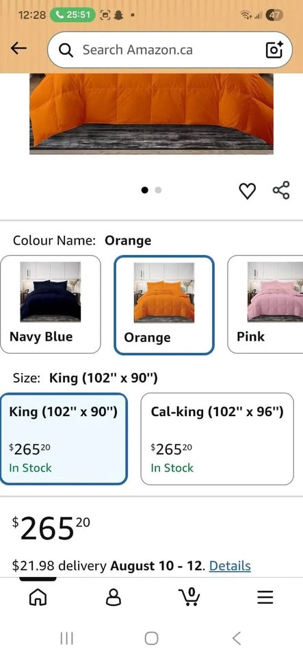 King size 95% goose feather comforter - photo 2
