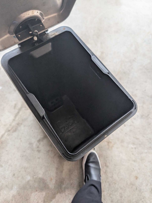 Stainless Steel Foot Pedal Garbage Can - photo 2