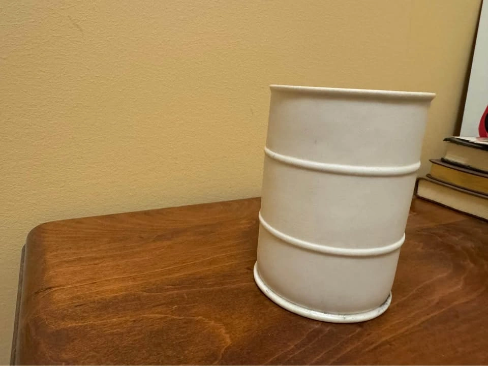 Ceramic oil drum candle holders - photo 4