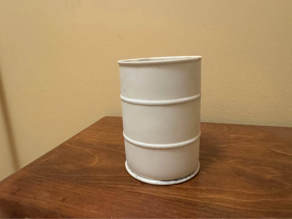 Ceramic oil drum candle holders - photo 5