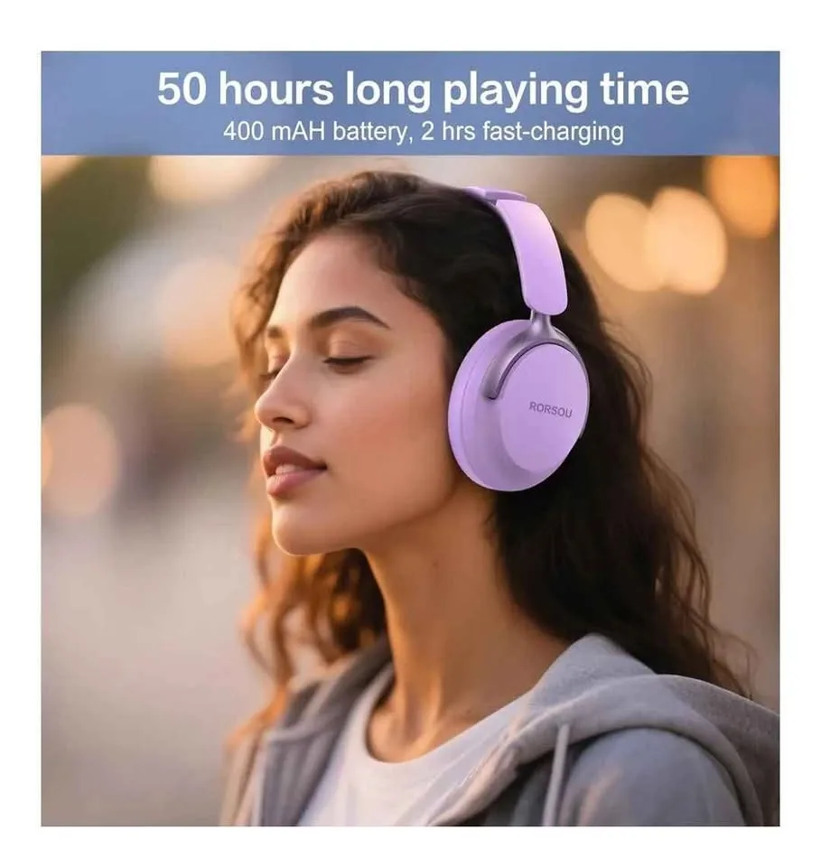 BNIB. Bluetooth Headphones Over Ear, 6 EQ Modes, 50H Playtime image indicator(6)