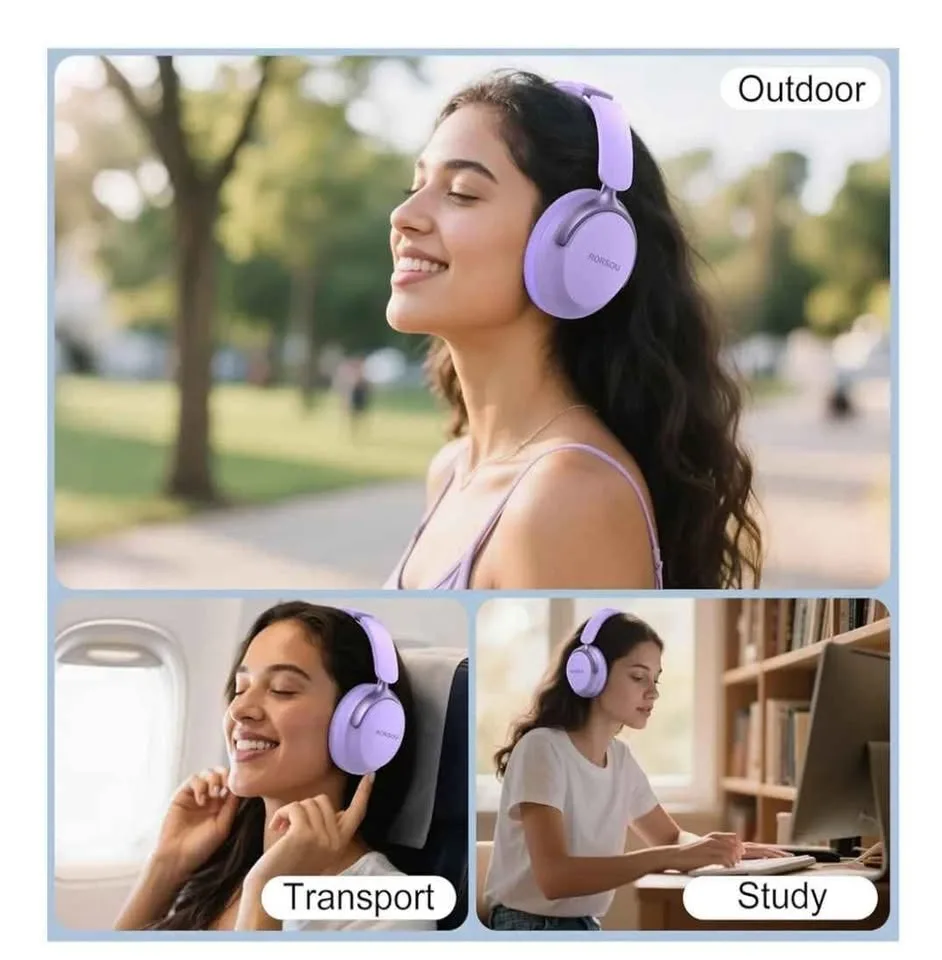 BNIB. Bluetooth Headphones Over Ear, 6 EQ Modes, 50H Playtime image indicator(7)