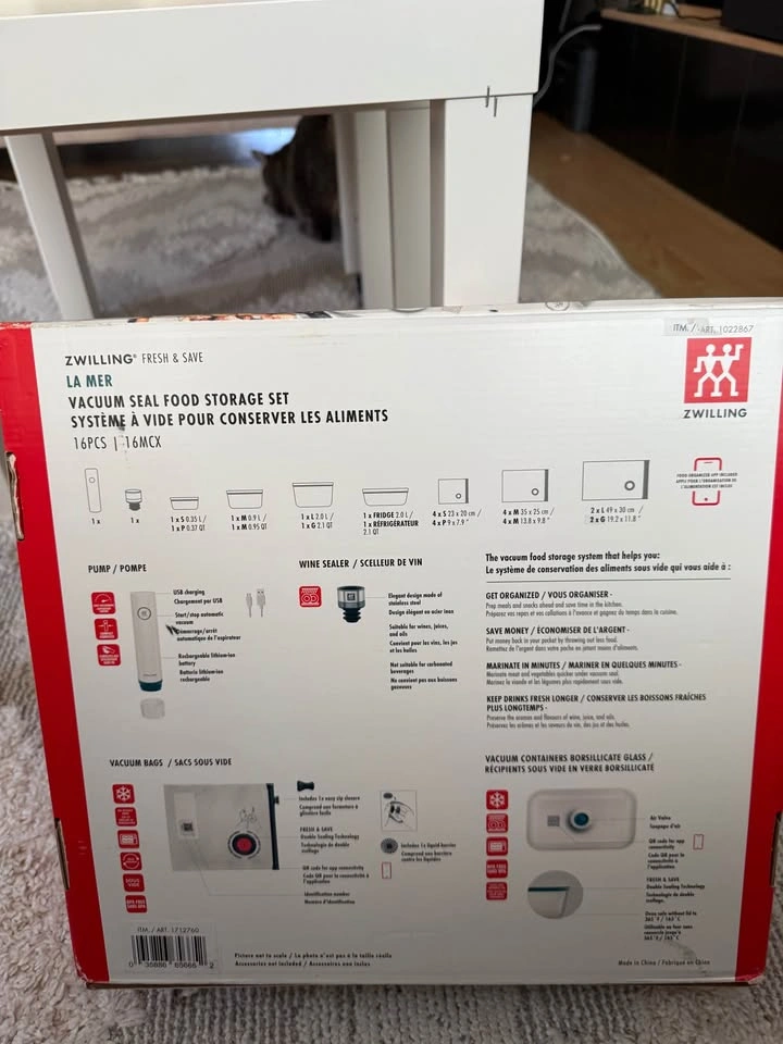 NEW Zwilling Fresh & Save Vacuum Food Storage System – 16 Piece - photo 2
