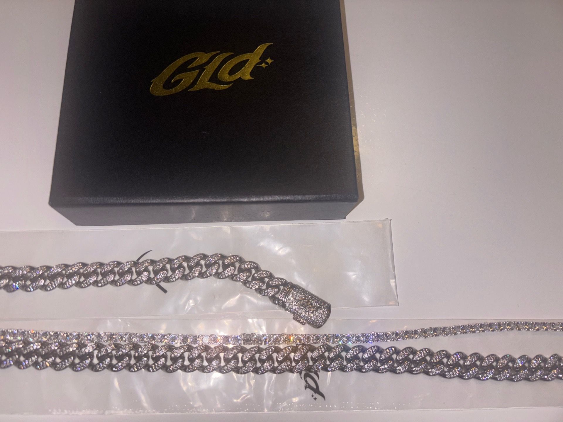 Iced Out Cuban Link and Tennis Chain with Cuban Bracelet - photo 2