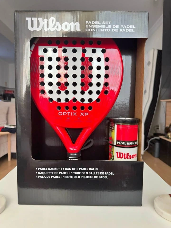 NEW Wilson Optix XP Padel Set – Racket + 3 Balls