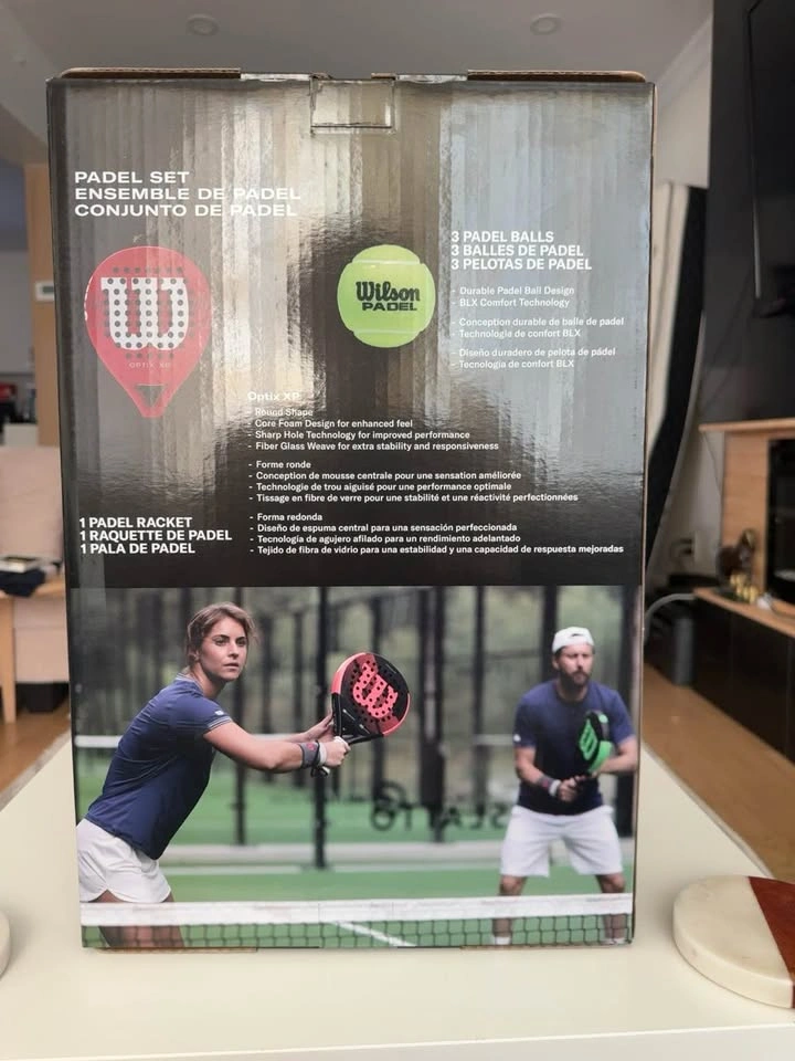 NEW Wilson Optix XP Padel Set – Racket + 3 Balls - photo 2