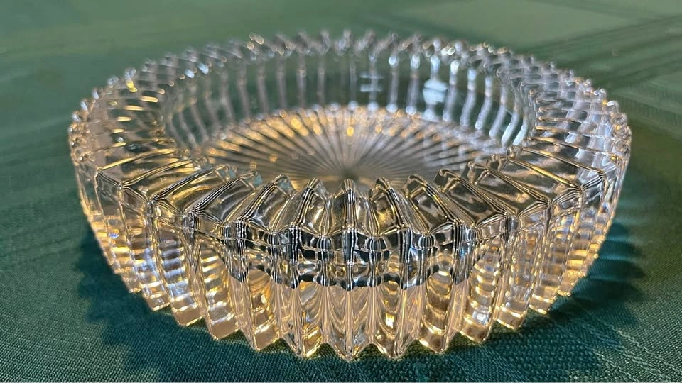 Vintage Clear Glass Sunburst Ashtray