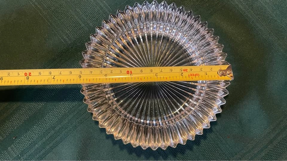 Vintage Clear Glass Sunburst Ashtray - photo 5