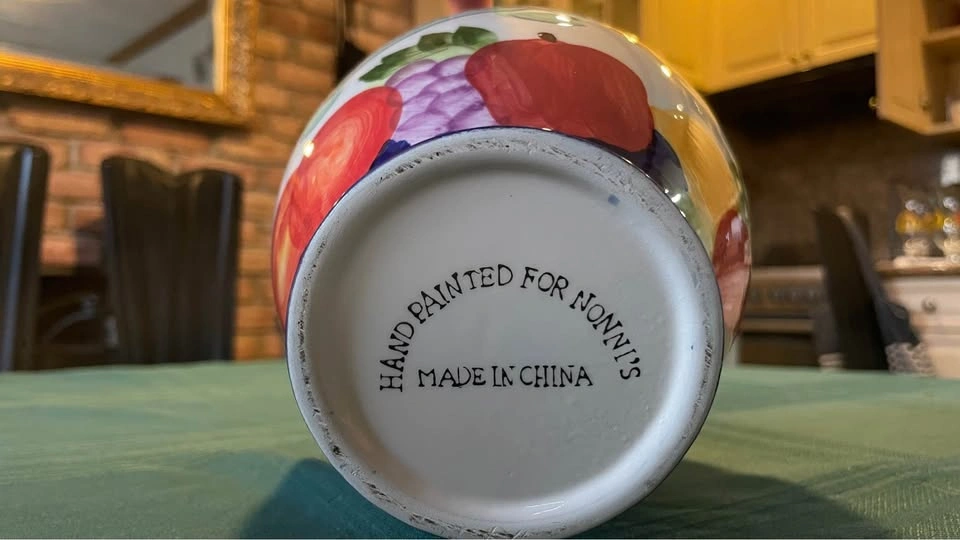 Nonni's Hand Painted Ceramic Biscotti Jar - photo 4