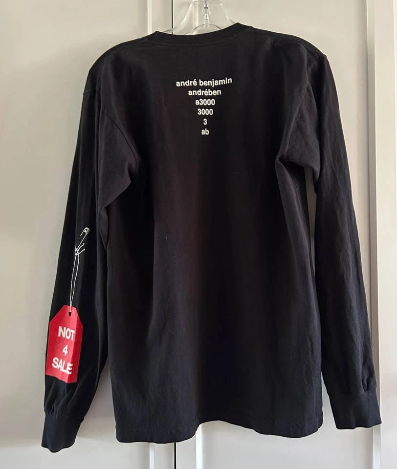 Andre 3000 merch - black crew neck long sleeve SM women’s - photo 3